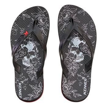 Chinelo-de-Dedo-Preto-Caveira-Tropical-New-Summer-|-Kenner-Tamanho--37---Cor--VERMELHO-0